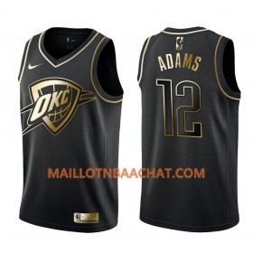 Maillot NBA Oklahoma City Thunder Steven Adams 12 Nike Noir Golden Edition Swingman - Homme
